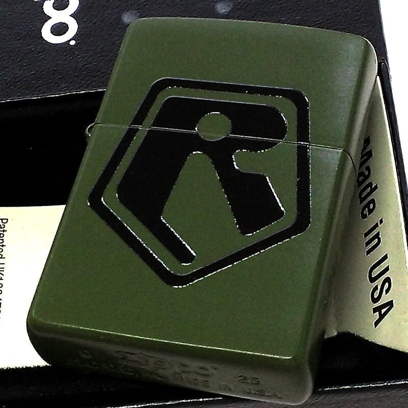 Zippo Armored Trooper Votoms Green Shoulder Khaki 2 Sided Etching Oil Lighter