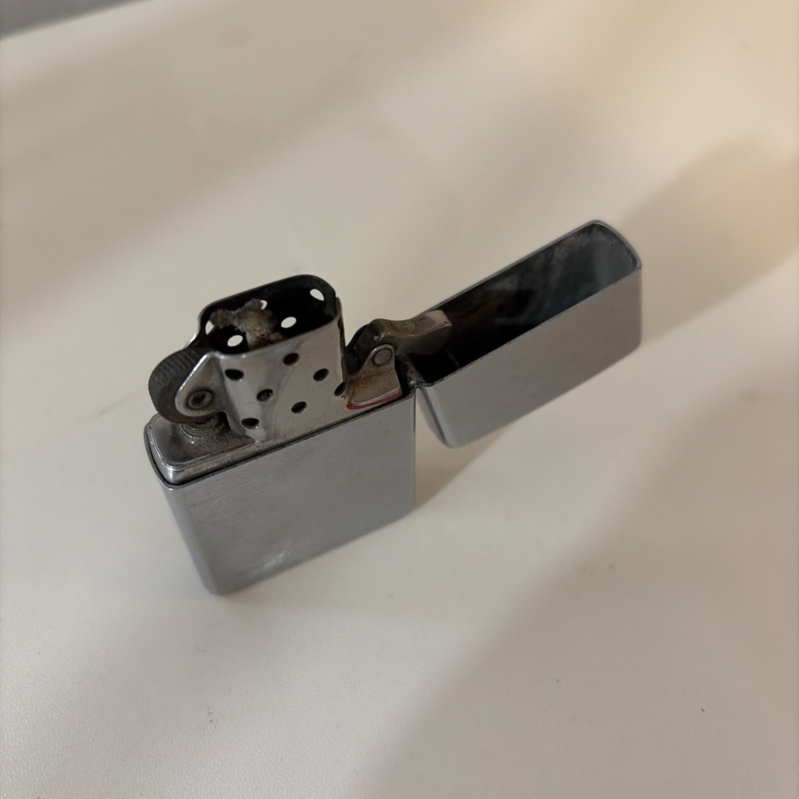1967 Vintage Brush Chrome Felt Insert Zippo Lighter