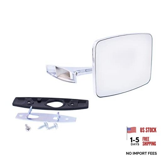 C738710 Left-Hand Side Exterior Side Mirror for Chevy/GMC Trucks, Die-Cast &