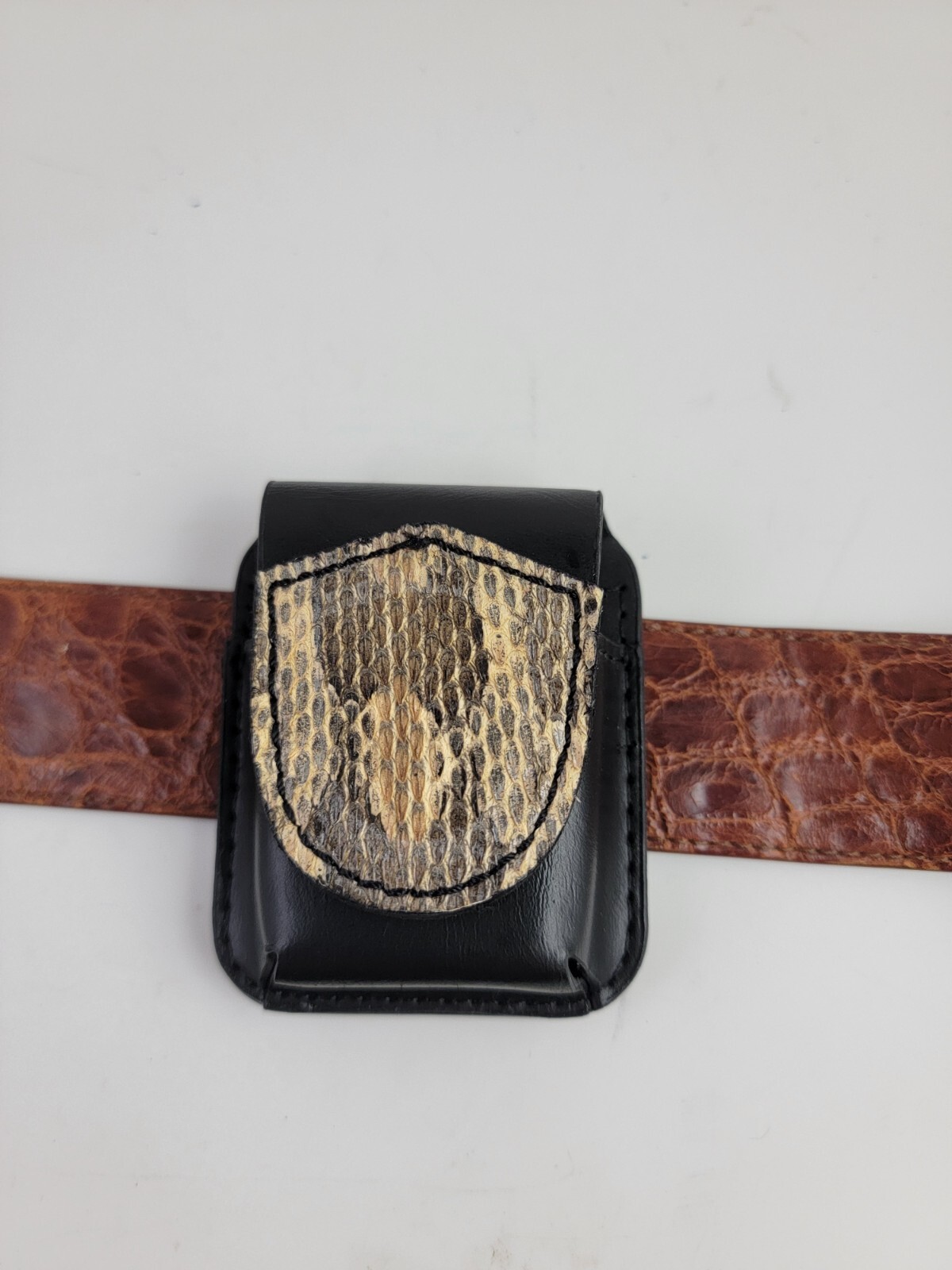 Real Rattlesnake skin ZIPPO lighter case Pouch holder all handmade natural color