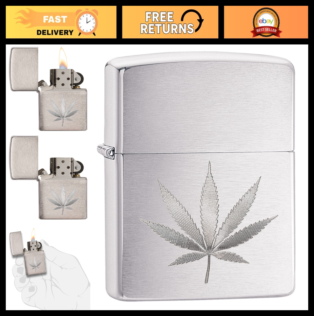Windproof Outdoor Lighters – Refillable, Durable, Perfect for Camping & Hiking