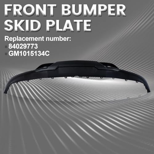Front Bumper Lower Valance Compatible Bumper Lower Valance W/O Tow Hook Holes