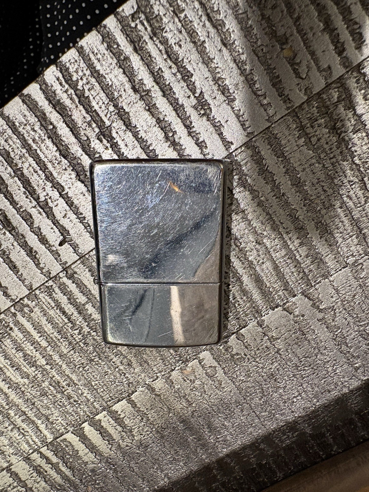 Vintage Zippo Lighter Polished Chrome Custom Monogram Engraved April 1991