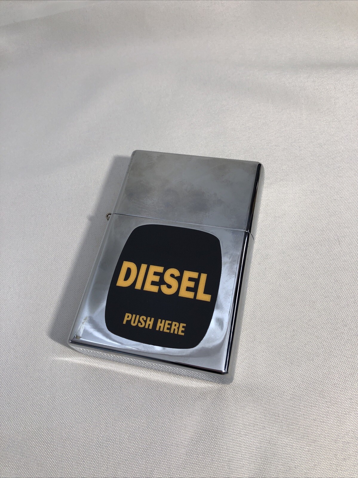 Giant Jumbo Size Chrome Lighter 4.5”x3” “Diesel”