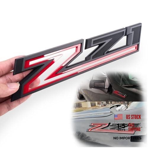 2019-2023 New Z71 Emblem Badges for Silverado 2PCS Red-Black