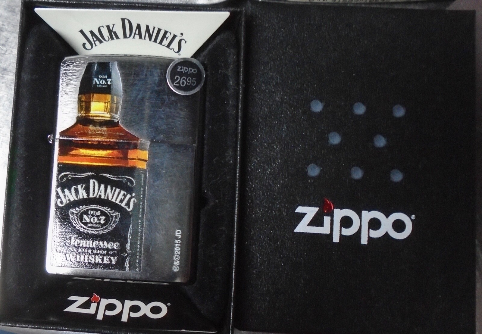 Zippo 28842 Jack Daniel’s Old No. 7 Brushed Chrome licensed June 2015