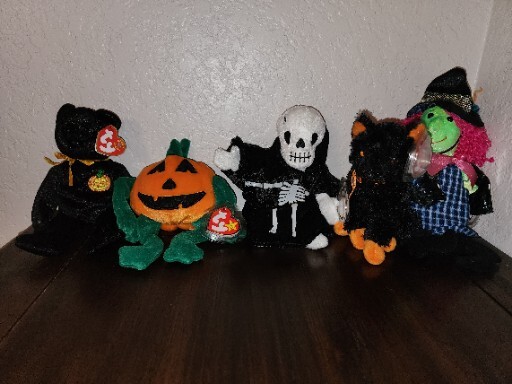 Ty Beanie Babies HALLOWEEN Lot of 5!