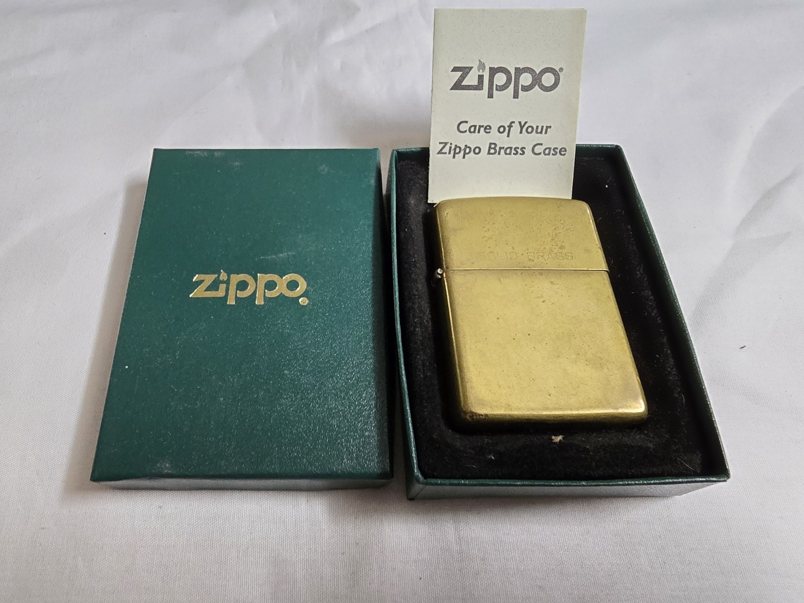 Zippo 1932-1990 Commemorative Solid Brass Lighter. RARE