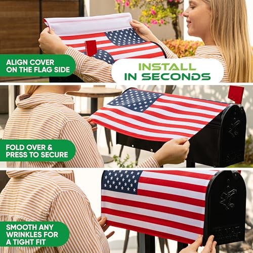 USA Magnetic Mailbox Cover – Durable & Stylish Patriotic Mailbox USA Flag