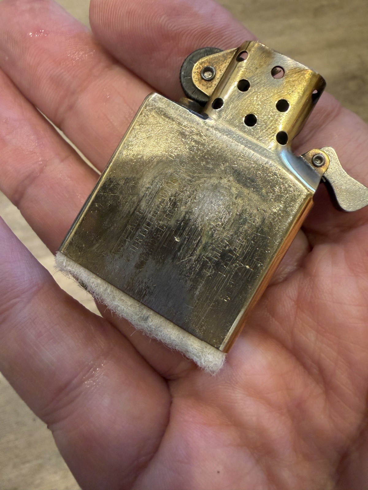 VINTAGE U.S.S LONG BEACH CGN-9 SOLID BRASS ZIPPO LIGHTER RARE Tested Works