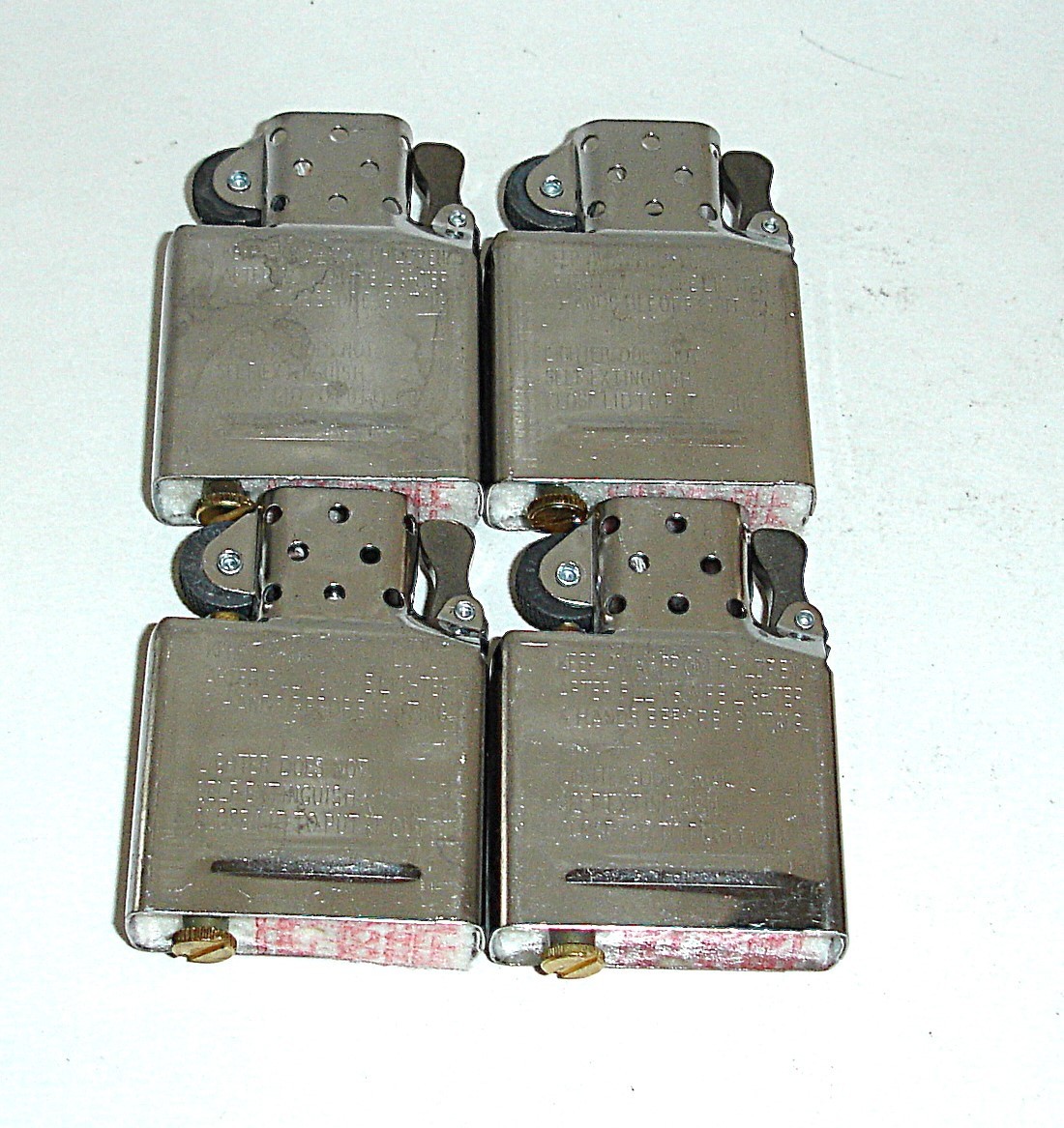 * 4 * Brand New 2022 Unlit Unused Zippo Lighter Insert Lot