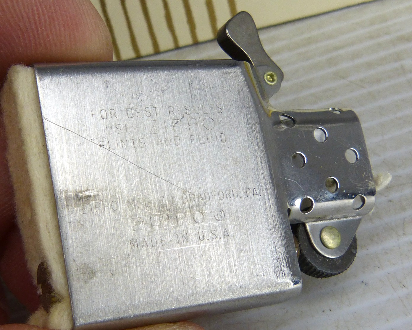 Vintage Unfired 1970 Zippo Lighter Advertising Hartford , Ct With Box & C70
