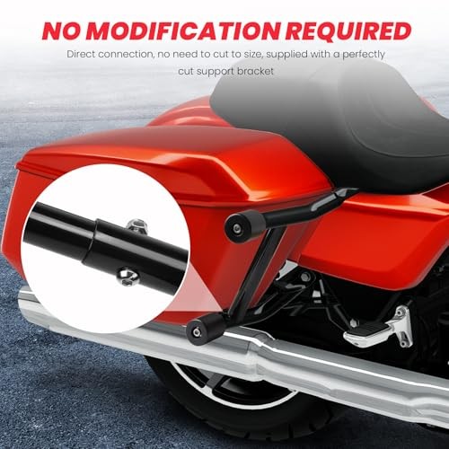 2023-2026 Street Glide Road Glide Saddlebag 2023-2026 With Rails Gloss black