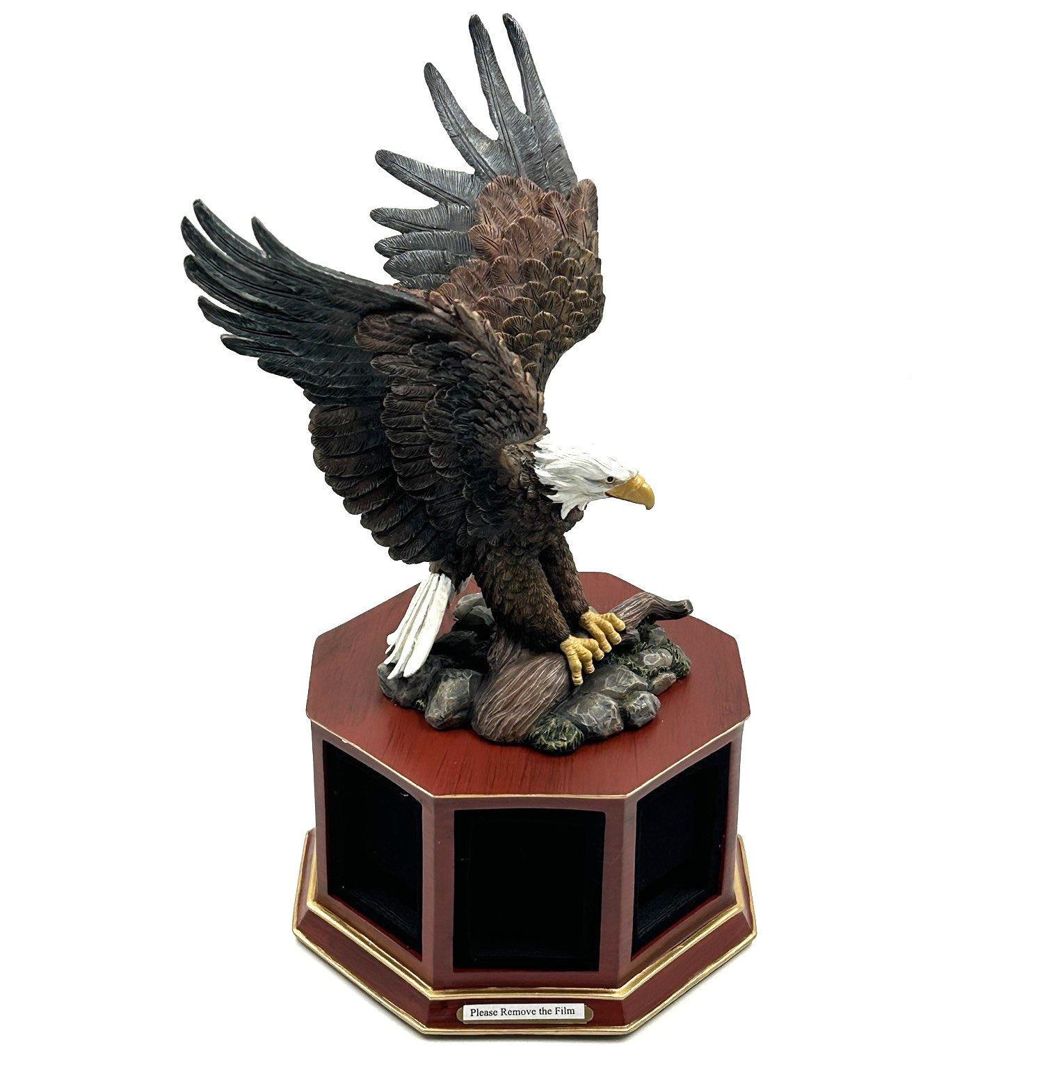 The Bradford Exchange Eagle Soaring Spirits Zippo Lighter Display Rare