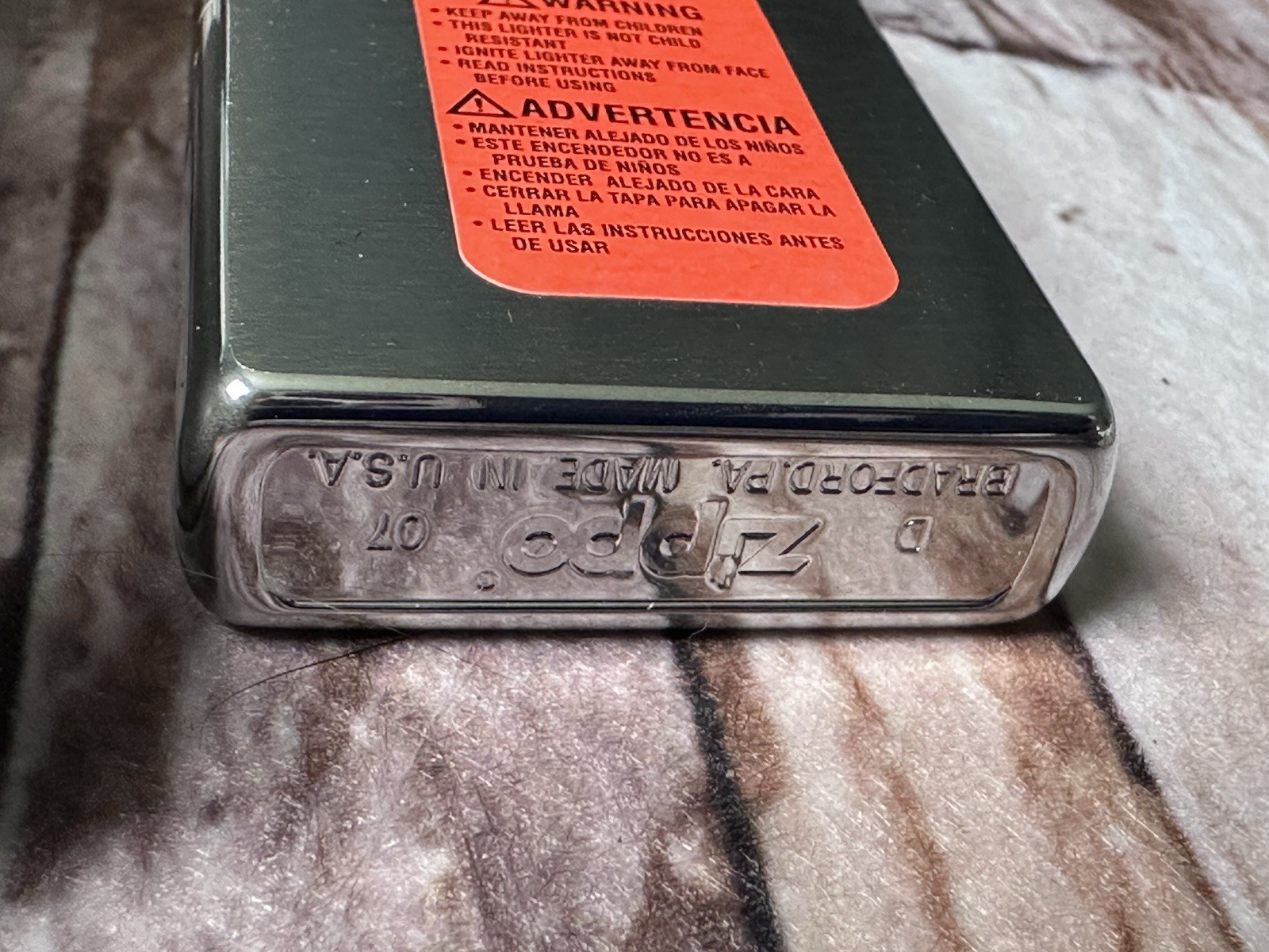 NEW MINT 2007 ZIPPO LIGHTER MAZZI American Flag Sealed In Tin