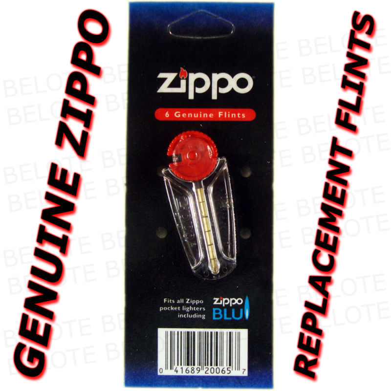 Genuine Zippo Replacement Flint 1 Pack 6 Flints in All