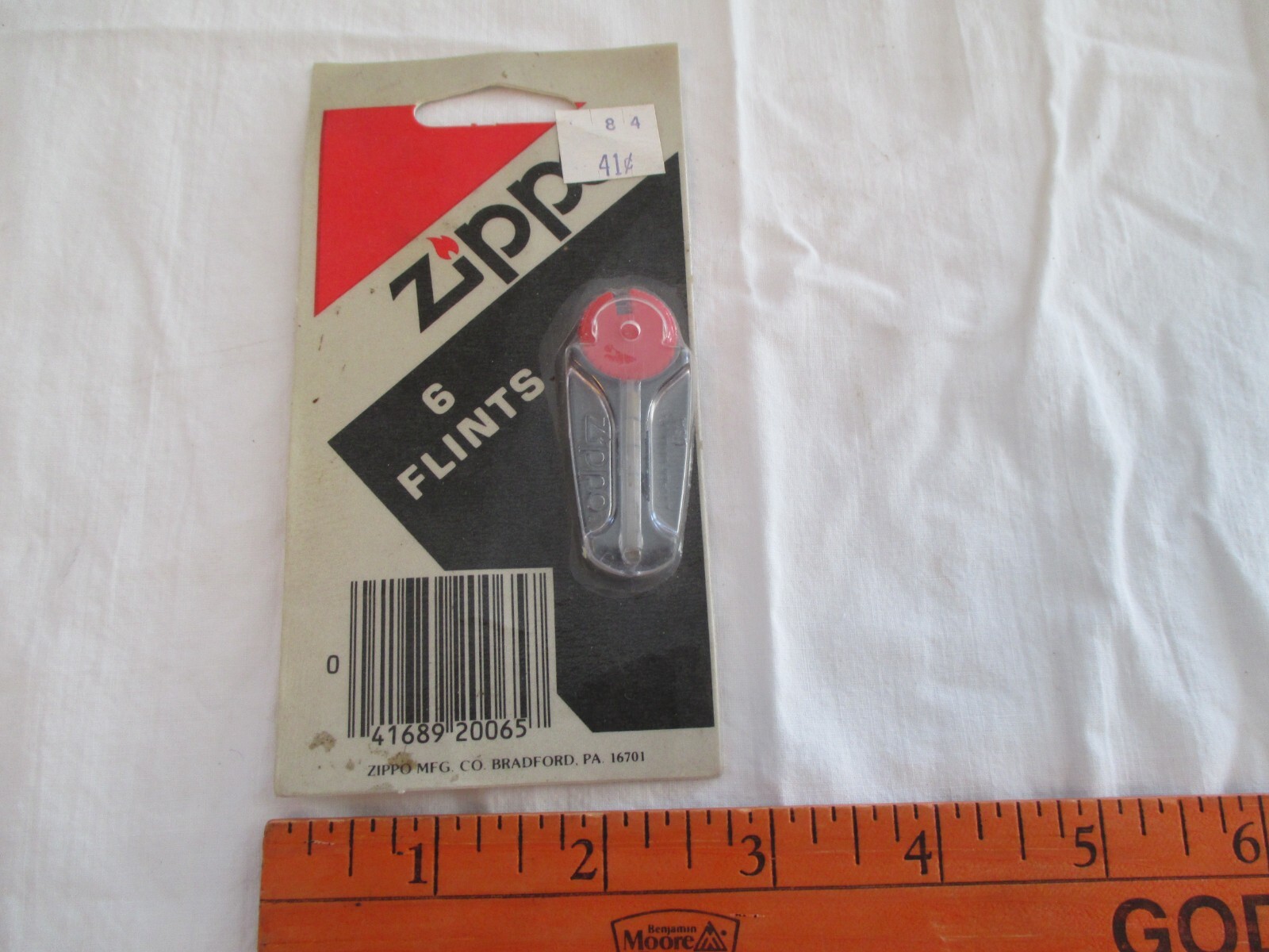 Vintage Zippo Lighter Flints In Rolling Dispenser, In Package Never Used!