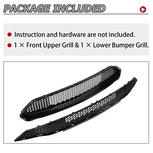 Upper + Lower Grille Compatible with 2018-2023 2-Piece (Upper + Lower Grille)
