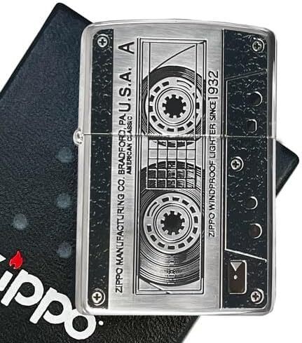 Zippo 2BK Teap Black Brass 5.5 x 2.2 x 4.2cm Retro Antique Gift Camping Grave Vi