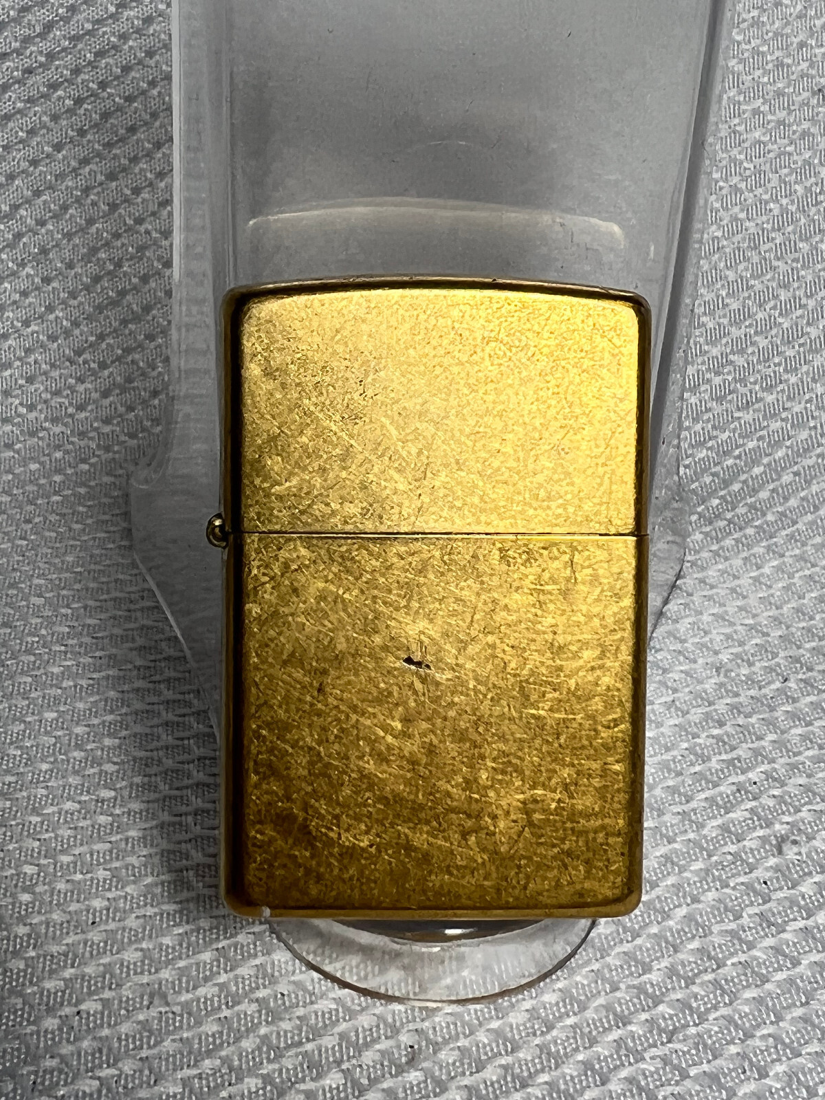 2004 Brushed Brass Zippo Refillable Cigarette Pipe Lighter Smoking Accessory