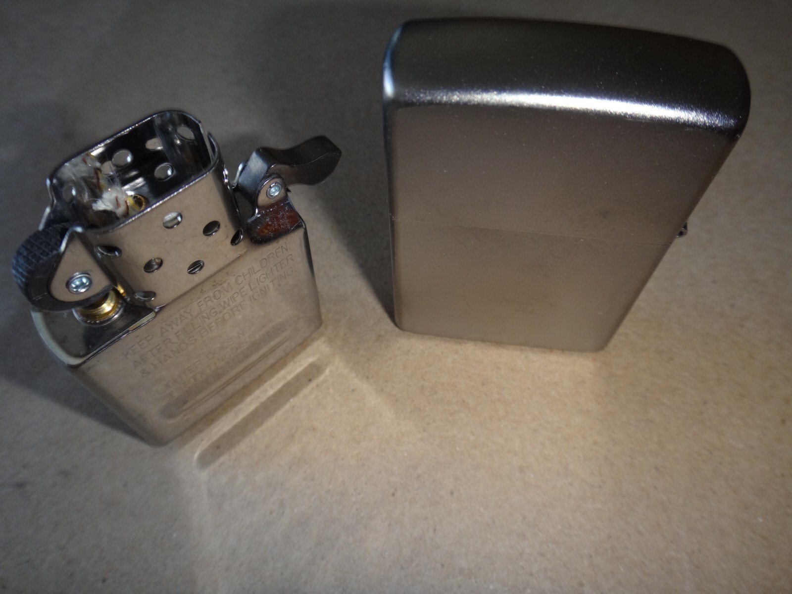 Year 2021 Satin Chrome Zippo Lighter KING OF HEART Decal Sticker (Never Used)