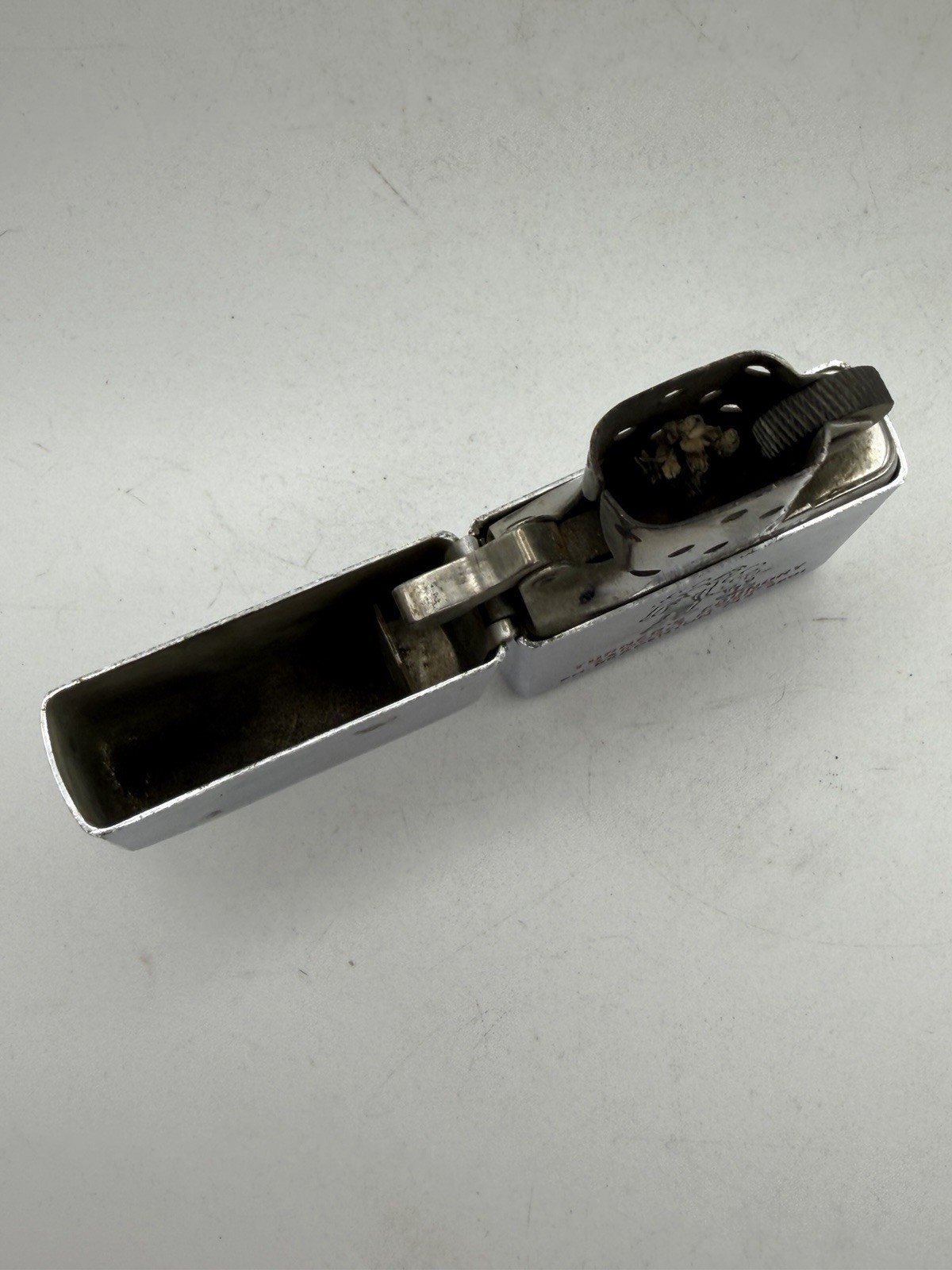 Vintage 1964 Turners Foundry Samoset FL Advertising Chrome Zippo Lighter