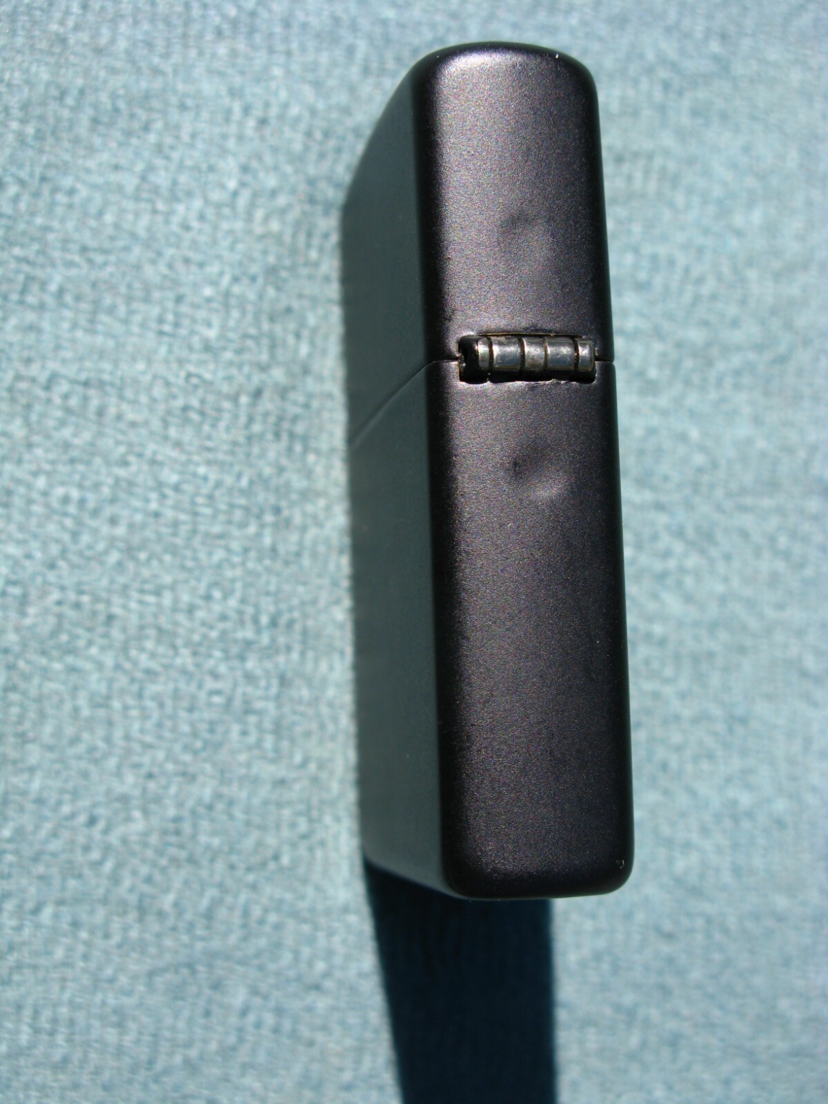 Vntage Zippo Pipe Lighter Black Matt over Brass Pipe Graphics LOOKS FIRED ONCE