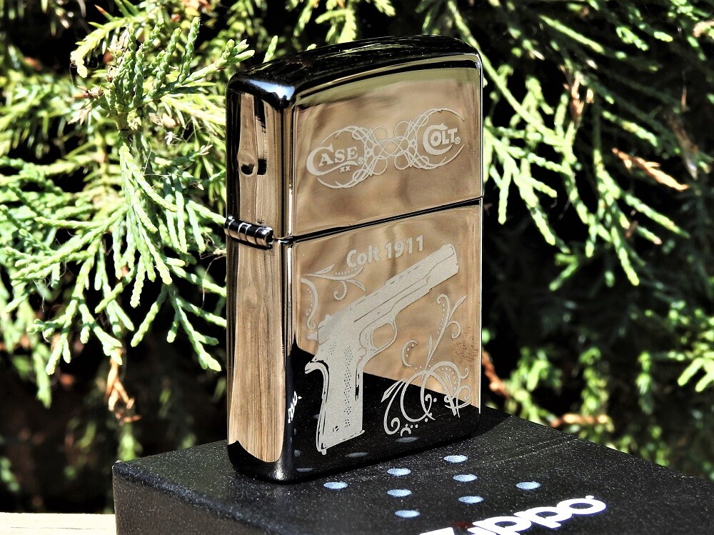 Zippo Lighter – Colt 1911 Pistol – Case XX Knives – M1911 A1 – Firearms – ZPCT09