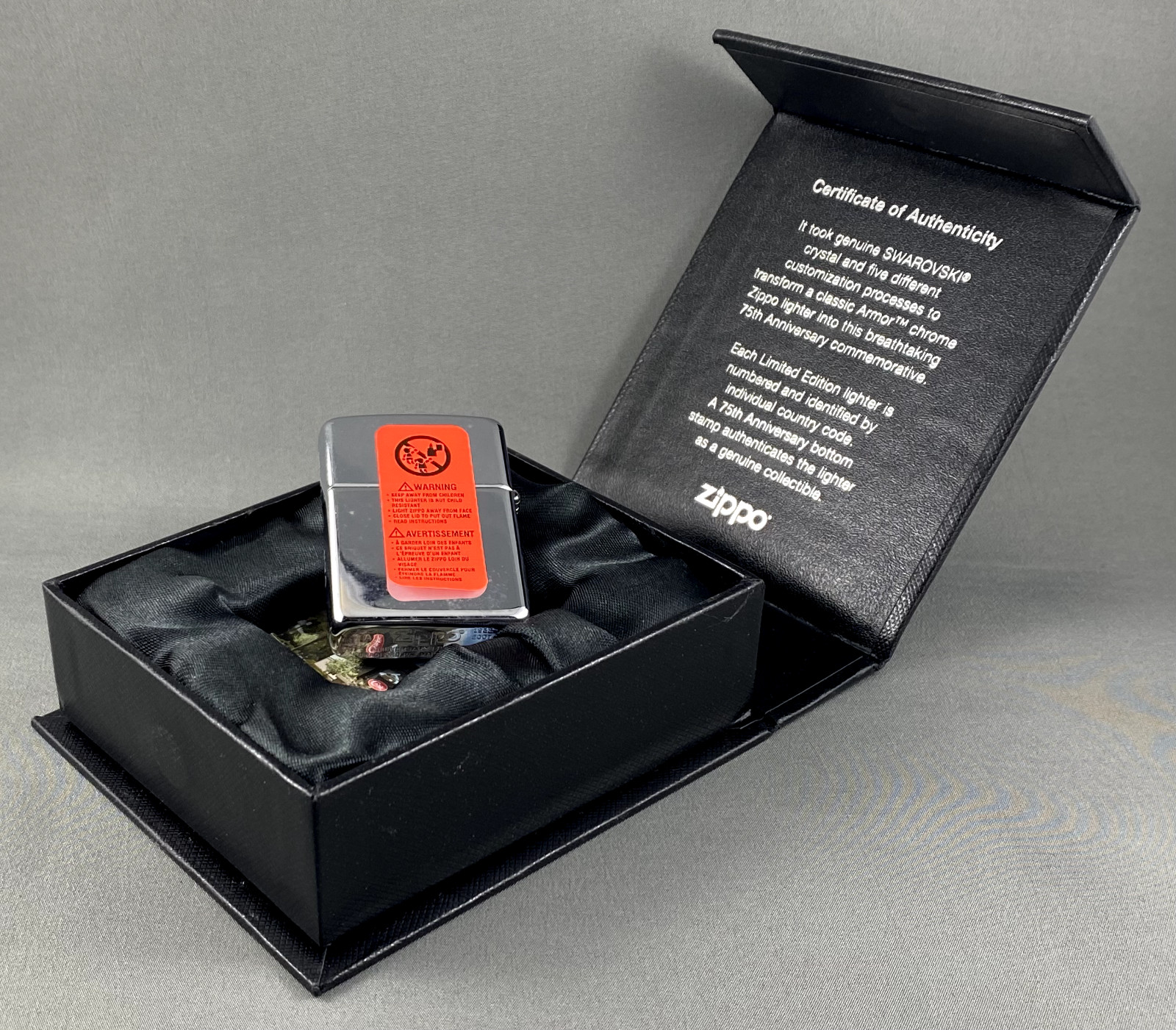 2007 Zippo 75th Anniversary – Canada Edition 1 of 1000 w/Swarovski Crystal