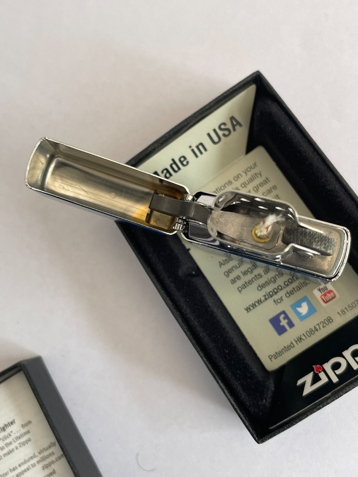 (New) ZIPPO LIGHTER – 2015 MOON LANDING High Polish Chrome Finish BOXED UNFIRED
