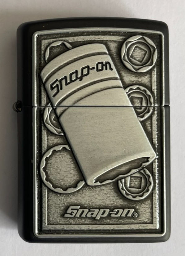 (New) ZIPPO LIGHTER – 2023 SNAP ON TOOLS RATCHET Black Matte BOXED & UNFIRED