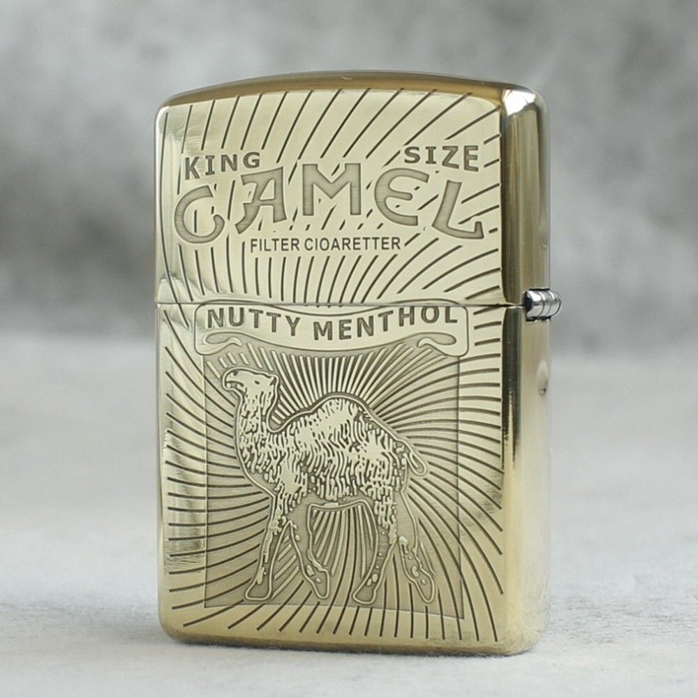Zippo lighter 168 Armor Custom 3 Side Engraving/ King Camel Limited Number New