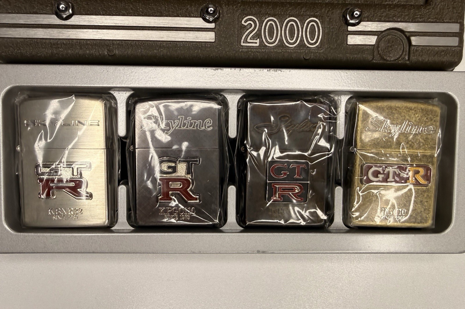 Nissan Skyline GTR Set Of 4 Collectors Edition Zippo’s Brand New In Box! Rare!!!