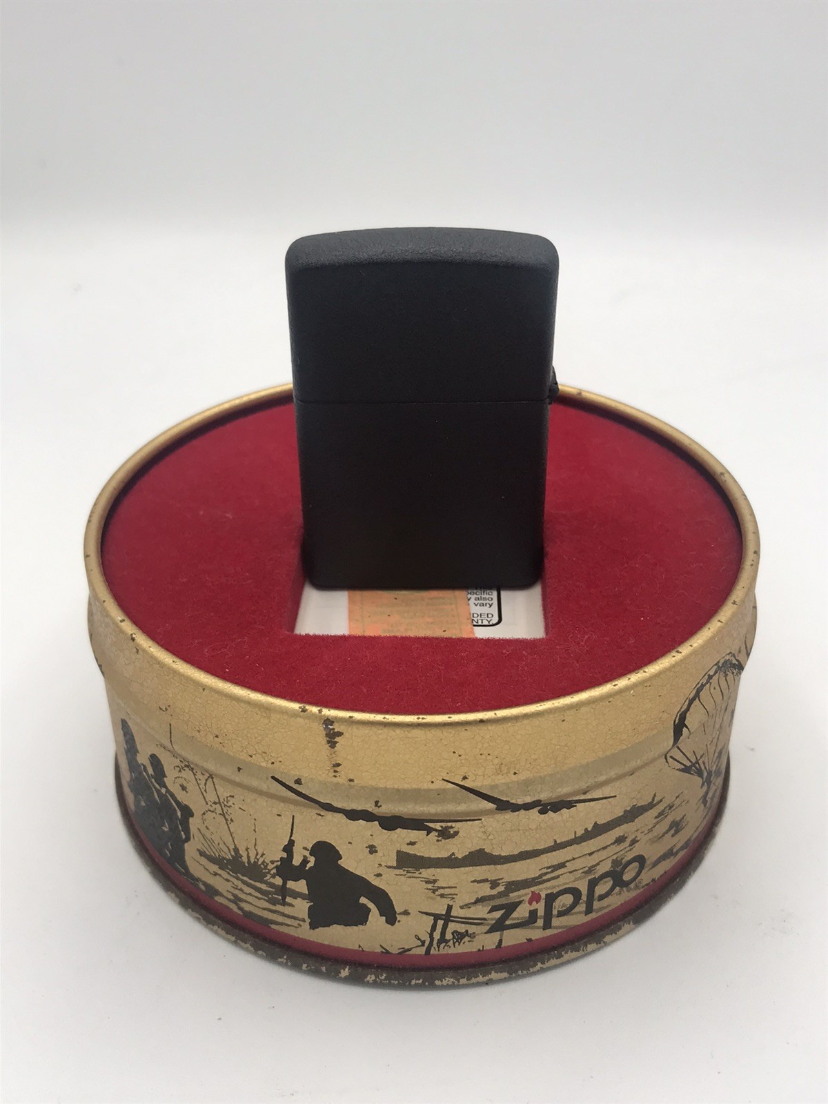 Zippo D-Day Normandy 50 Years Limited Edition Military Lighter Tin Case
