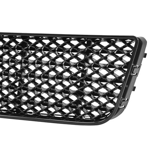 Upper & Lower Grille + Fog Lights & Bezels Compatible with 2006-2013 Chevy