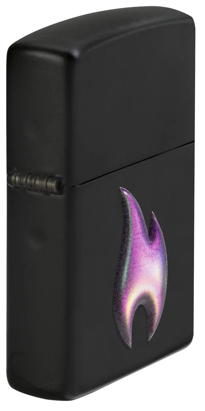 Zippo Flame icon Design Texture Print Black Matte 46965