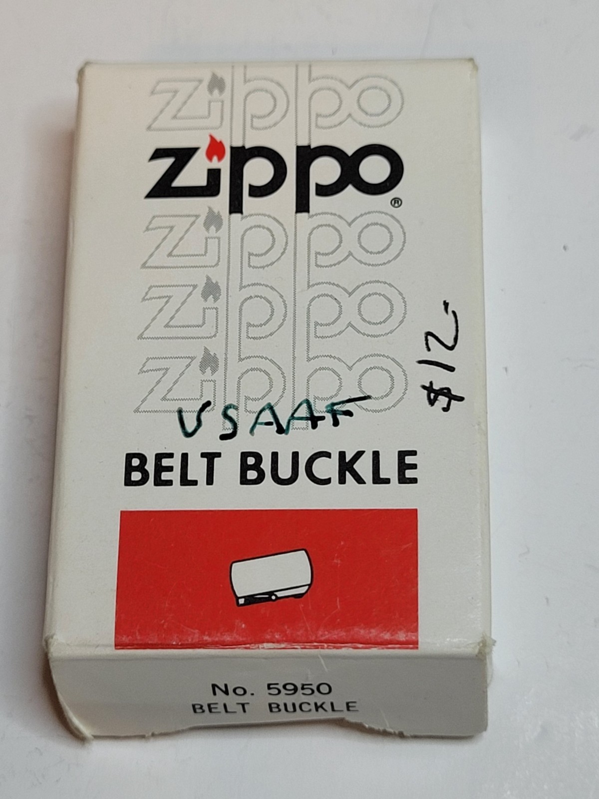 Vintage Zippo USAAF Belt Buckle No. 5950 with Original Box