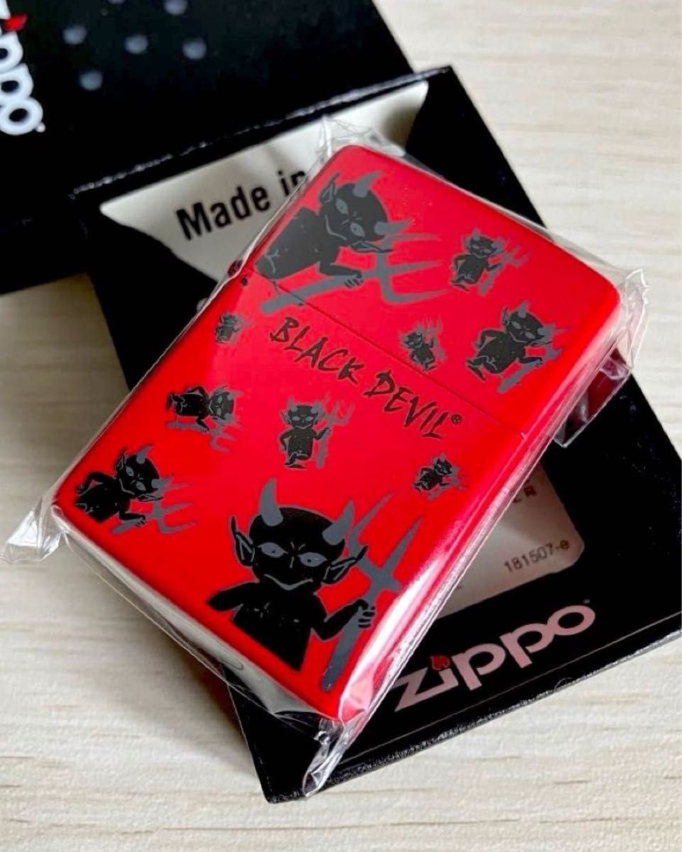 Zippo Black Devil 10th Anniversary Limited Edition Lighter Black Red Unused
