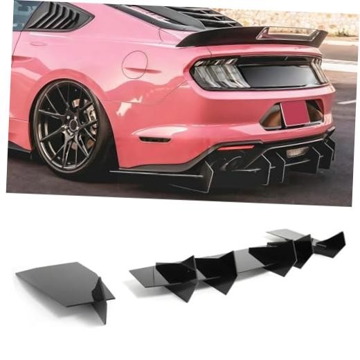 Rear Bumper Diffuser for Ford Mustang GT W/Quad For Quad Exhaust Version