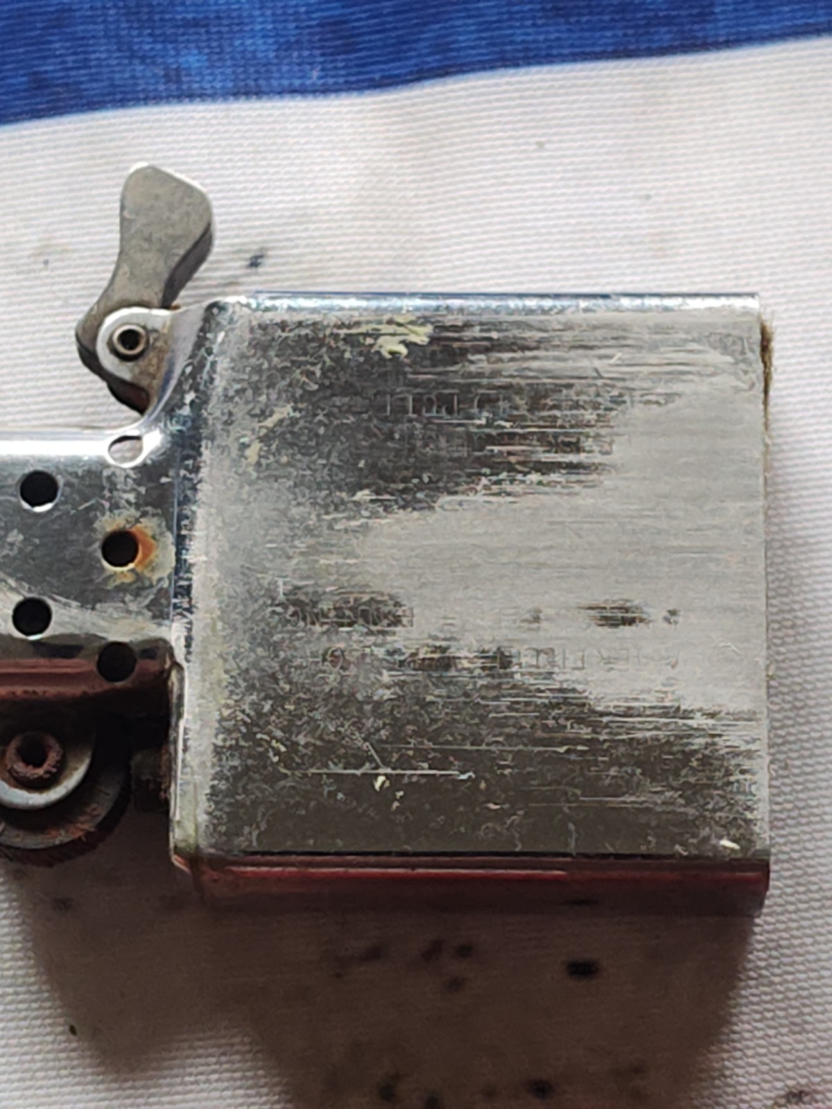 Vintage Zippo Lighter Solid Brass A VII Bradford Pa USA Parts Or Repair 1991 JKC