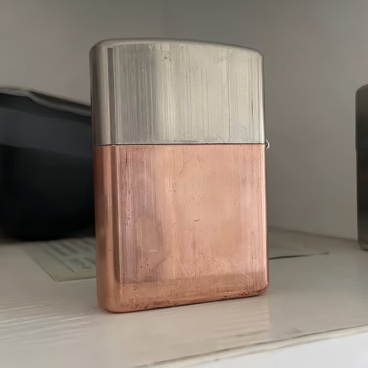 Copper Lighter Case For Zippo Lighter Inserts – Unpolished Housing