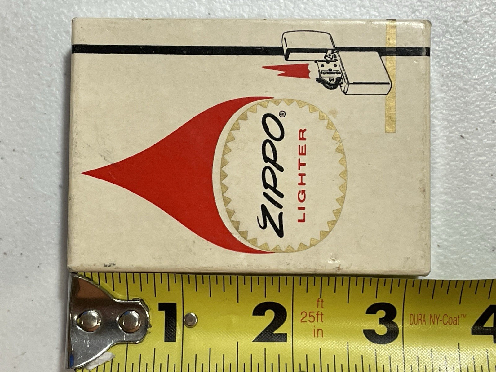 1960s 1970s Vintage Zippo Lighter Box- Box Only
