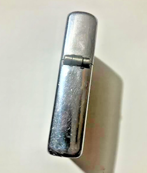 Scarce 1946 Brushed Chrome 3 Barrel Hinge ZIPPO Lighter with Orig Insert EX