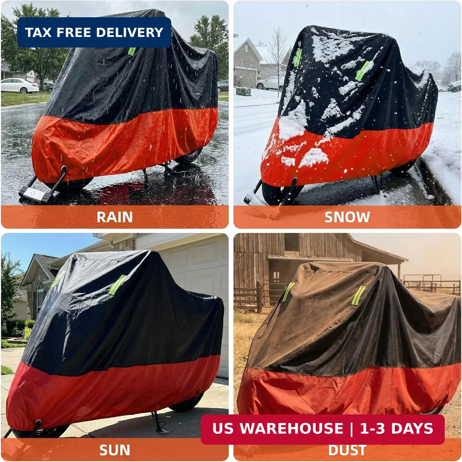 XXXL Waterproof Outdoor Motorcycle Cover for Harley Davidson Ultra Classic, Stre