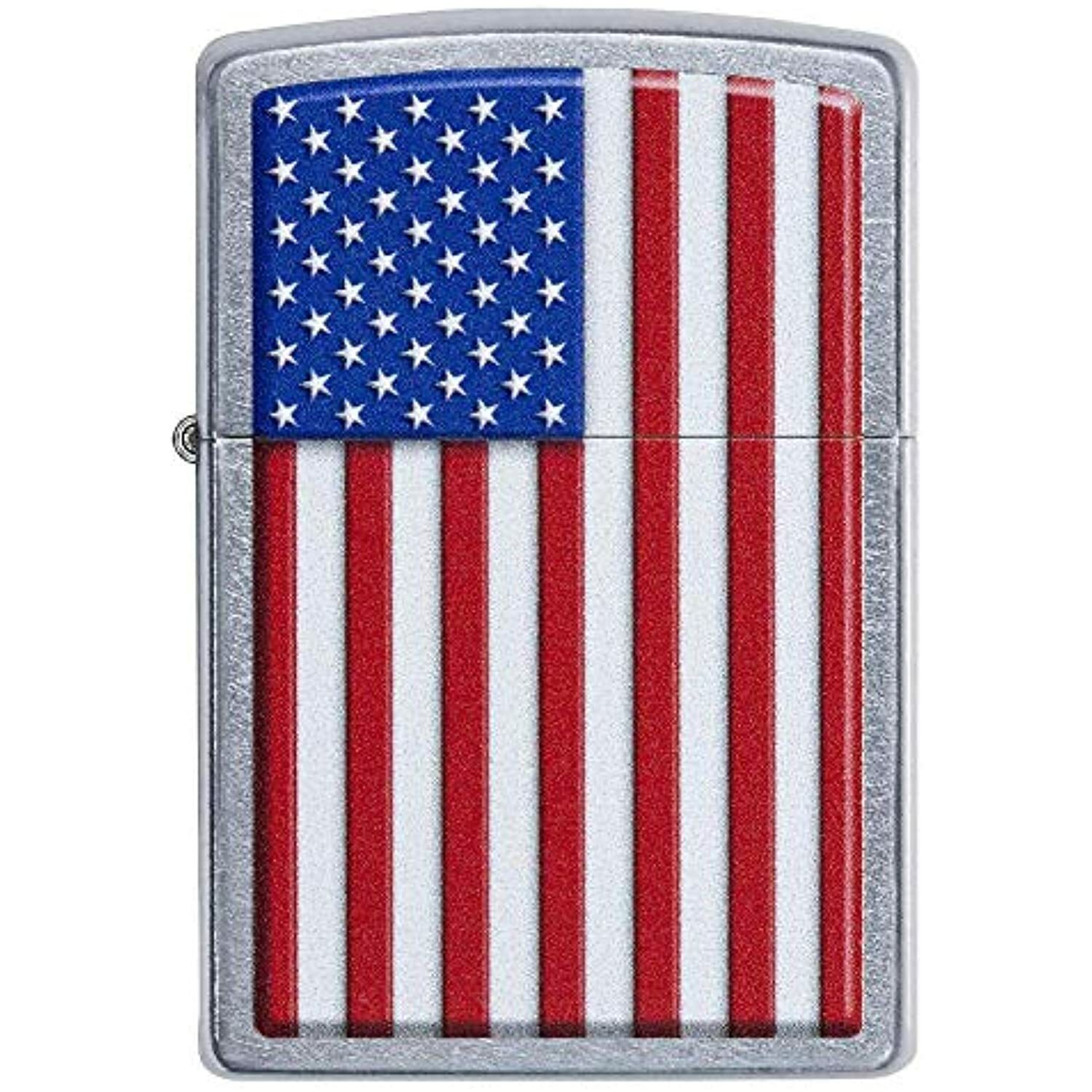 Zippo 29722 Patriotic Street Chrome Pocket Lighter, Multi, One Size