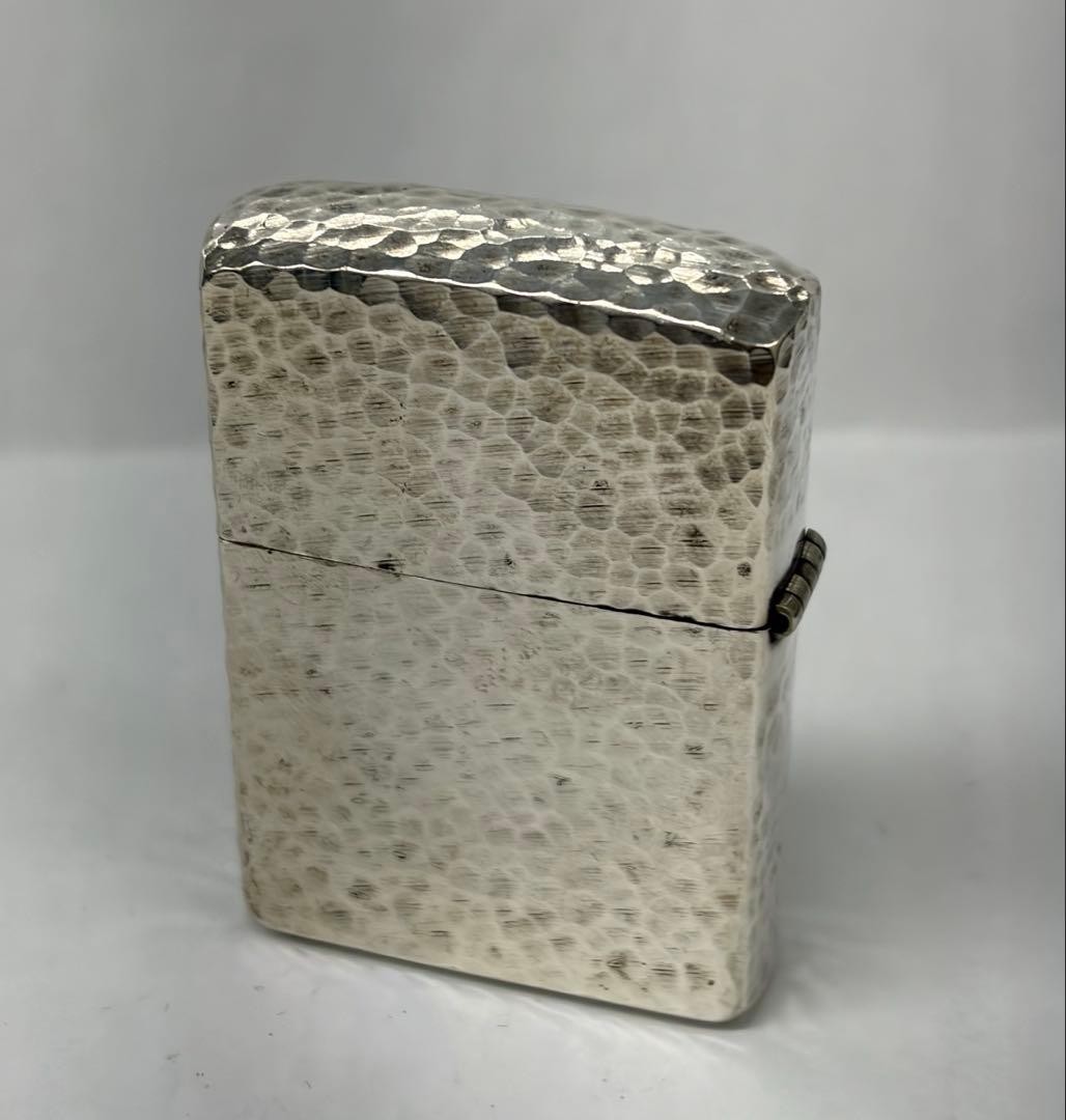 ZIPPO Sterling Silver Hammered Finish 2004 Zippo Pure Silver