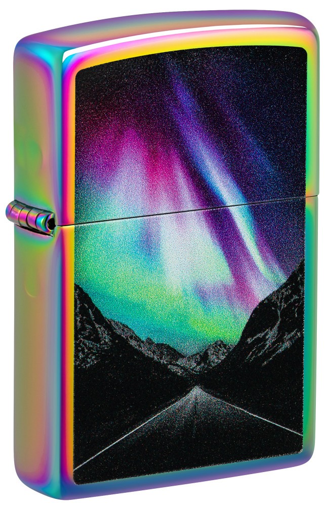 Zippo Aurora Road Design Multi Color Windproof Pocket Lighter, 46236-000003