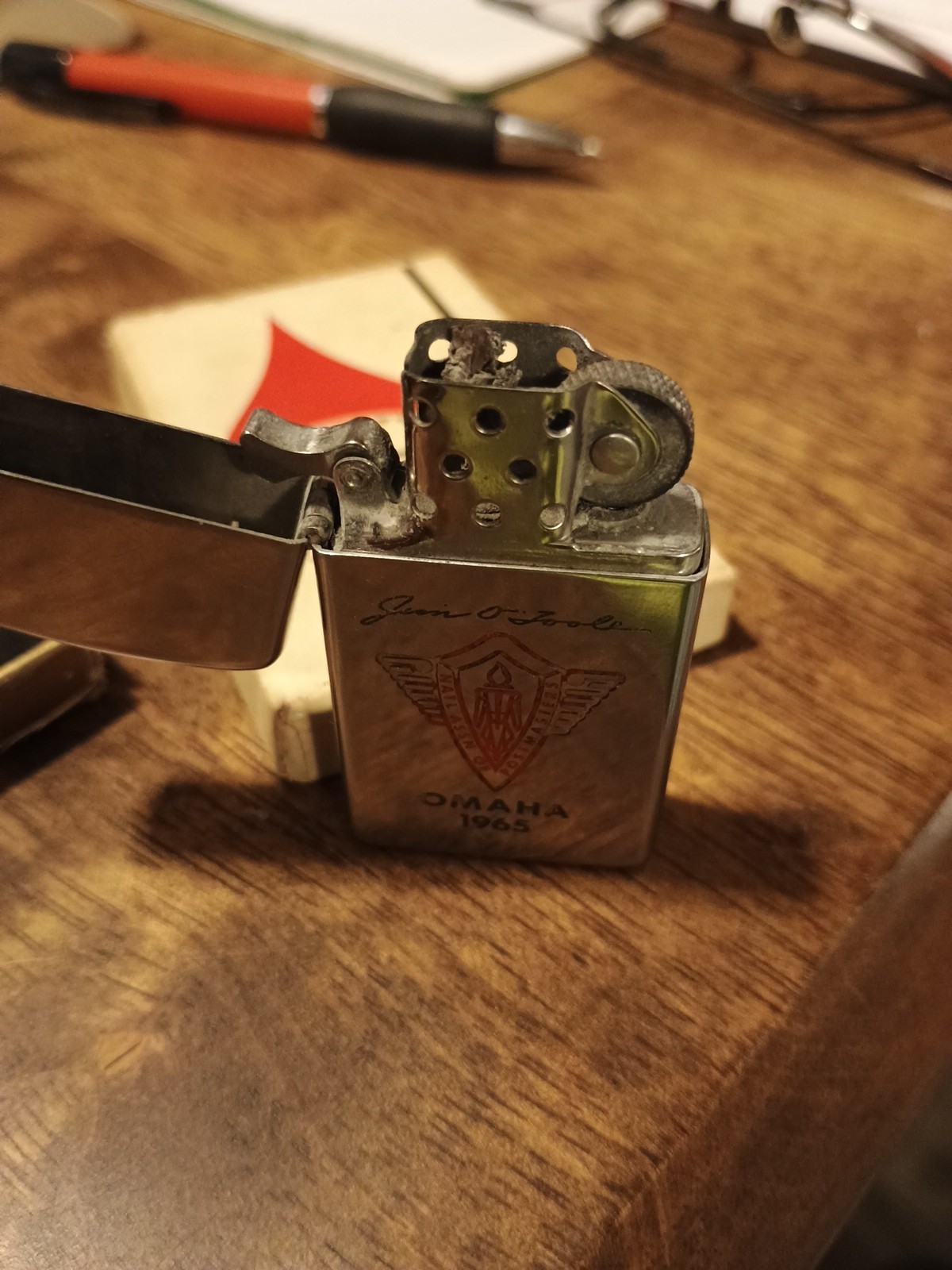 Vintage 1965 Zippo Slim -Jim O’Toole-National Association Of Postmasters Omaha