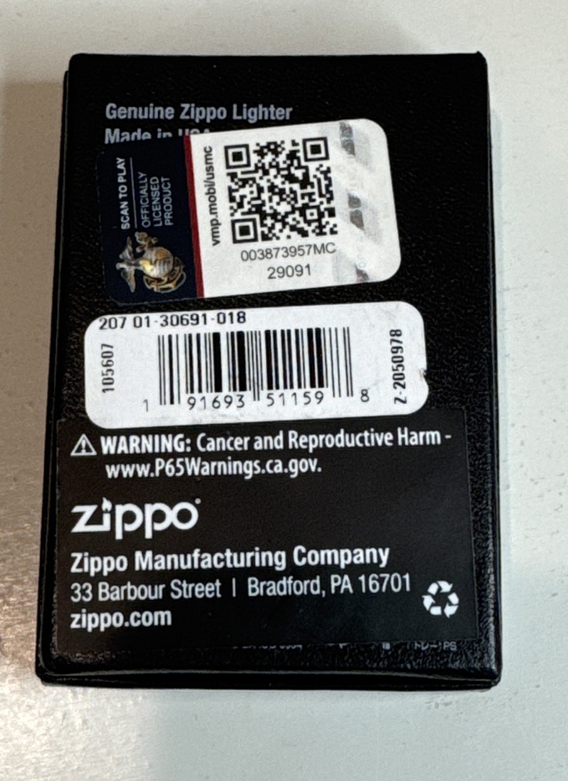 Zippo Lighter US Marine Corps Series 2022 / 2nd Battalion 23rd Marines / USA
