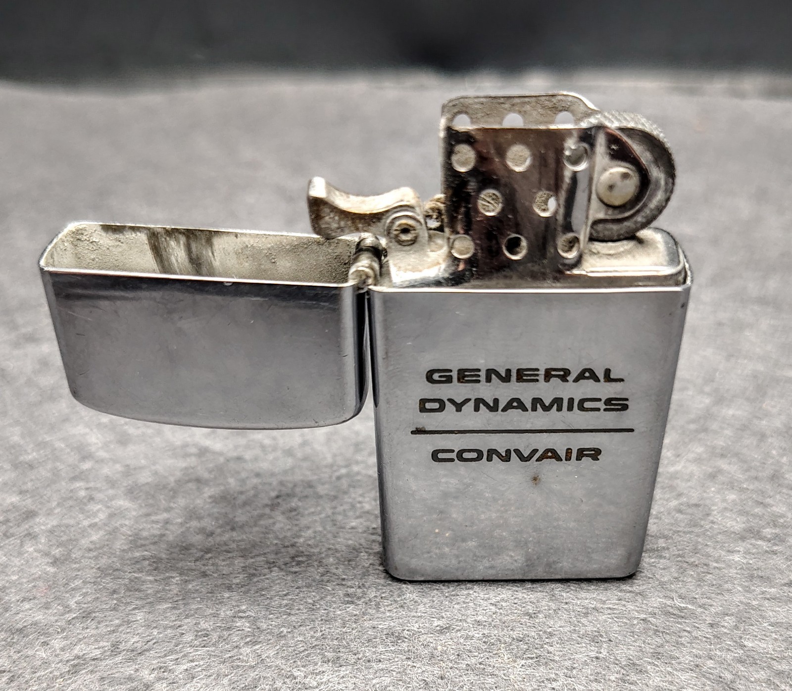 1964 Zippo Slim Clean Bottom 1-Dot General Dynamics Convair Aerospace Cold War